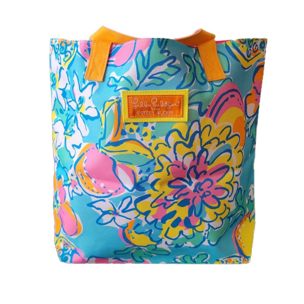 Lilly Pulitzer Floral Canvas Tote Bag for Estee Lauder